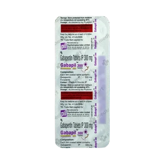 gabapil 300 tablet 10's